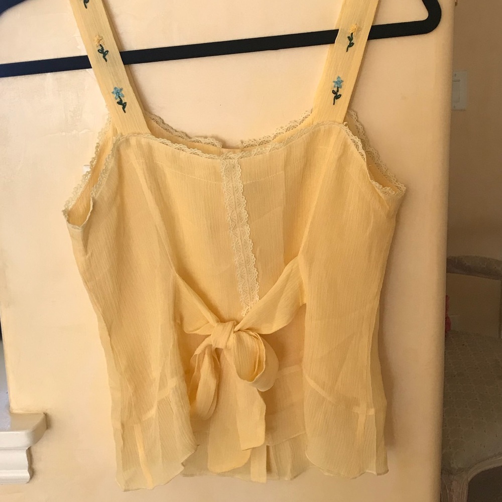 Yellow Button Up Top - Picture 4 of 4